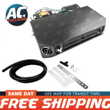 A/C Universal Evaporator Underdash Unit 4 Louvers 12V Double Shaft Black picture