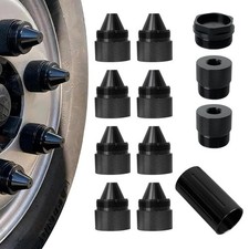 1.375'' x 24 Aluminum Alloy Cone Shaped Wheel Lug Nuts with Sealed End Cap picture