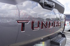 Black Red Emblem compatible TOYOTA 2022-2026 TUNDRA Tailgate Letters picture