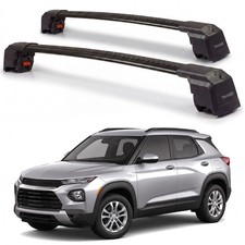 Roof Rack Cross Bars for Chevy Trailblazer 2021-2027 Aluminum Crossbars Black picture