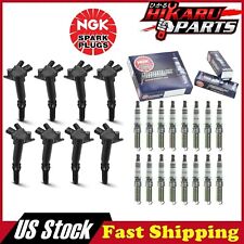 16x NGK Spark Plug & 8x Ignition Coil For Ford F150 F350 F250 F-150 F-250 6.2L picture