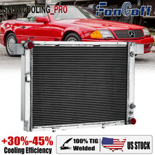4 Core Aluminum Radiator Fit Mercedes-Benz SL500 500SL 5.0L 1990-2002 1999 2001- picture
