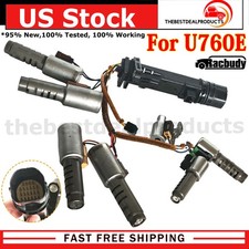 7X Transmission Solenoid Kit w/Harness U760E for Toyota Camry 09-17 Sienna 11-12 picture