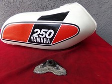 YAMAHA MX250 GAS FUEL TANK ALUMINUM BROKEN MOUNTING BRACKET  OEM 1975 AHRMA picture