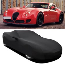Full Car Cover Waterproof Outdoor Indoor Satin Stretch Black For Wiesmann GT picture