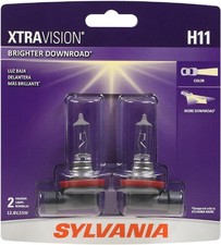 SYLVANIA H11 XtraVision Halogen Headlight Bulb, High or Low Beam, 2 Bulbs picture