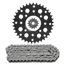 420 Pitch 14T 37T Non O-Ring Chain Sprocket Kit for Honda Grom 125 MSX125 Black picture