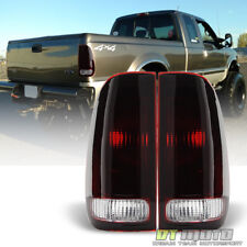 1997-2003 Ford F150 99-07 F250 F350 SuperDuty Red Smoke Tail Lights Brake Lamps picture