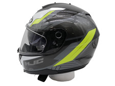 HJC C70 Full Face Motorcycle Helmet Silon MC-3H Hi-Vis Yellow Size X-LARGE picture