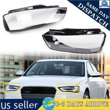Car Headlight Lamp Covers Lens Shell For  2013-2015 Audi A4 A4L B9 B8 PA B8.5 picture
