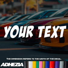 Your Text Vinyl Decal Sticker - Design for Cars, Bumpers, Windows, Custom Text picture