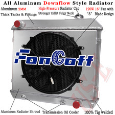 CU284 3 Row Radiator Shroud Fan Fits 1963-66 Chevy/GMC C10 C20 C30 K20 Suburban picture