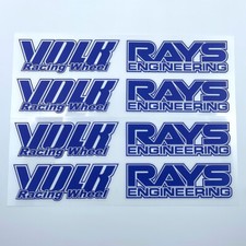 JDM Japan Rays Engineering VOLK Racing TE37 Wheel decals sticker 8pcs Blue picture