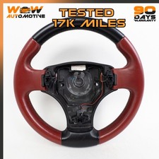 06-16 ASTON MARTIN V8 VANTAGE STEERING WHEEL RED BLACK 6G433600AAW OEM picture