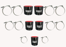 1986-87 Grand National MAF Pipe & Turbo Intercooler Hoses T-Bolt Clamp Set Black picture