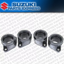 NEW OEM SUZUKI INTAKE MANIFOLD INSULATOR BOOT SET GSF 1200 BANDIT GSX GSXR 1100 picture