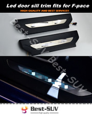 Fits for Jaguar F-pace 2016-2021 LED door sill trim stuff Plate guard cover picture