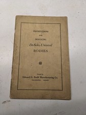 Instructions for servicing Desoto unisteel bodies manual original picture