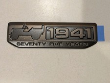 OEM Jeep 75th Anniversary Fender Emblem 68268158AB Bronze 07-18 Wrangler JK New picture
