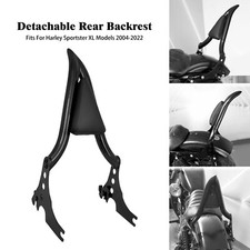 Black Detachable Passenger Rear Backrest Sissy Bar Fit For Harley XL 883 2004-22 picture