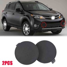 For Toyota RAV4 2013-2015 Front Pair Tow Hook Eye Cover Right & Left Bumper Cap picture