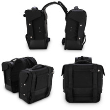 New Burly Brand Motorcycle Throw Over Saddlebag Saddle Bag Black Leather picture