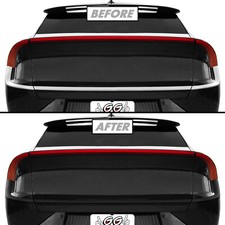 Chrome Delete Blackout Vinyl Overlay for 2022-24 Kia EV6 Rear Trim picture