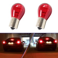 2x 1156 RED 12V 21W PY21W BAU15S 581 Bulb Auto Car Brake Stop Tail Lamps Light picture