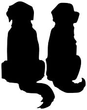 Dog Silhouette Vinyl Decal picture