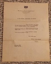 Vintage 1926 Buffalo Flint Co Auto Branch Distributor Dealer Service Bulletin  picture