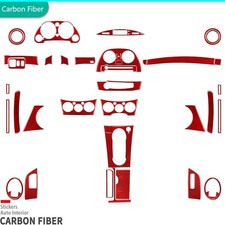 42Pcs Suitable for Mitsubishi Eclipse red carbon fibre full interior kit 2006-12 picture