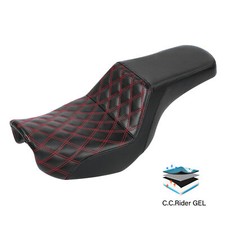 Two-Up Driver Rider Passenger Gel Seat For Harley Dyna Street Bob FXDB 2006-2017 picture