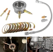 82876 T-5 Stock Clutch Hydraulic Throwout Bearing & Hose Kit for Chevy/GM Style picture