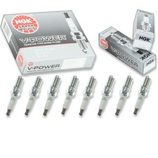 8 pc NGK 3346 BR7EF V-Power Spark Plugs for EBC004021 1765245 Ignition Wire lx picture