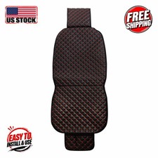 Leather Seat Cover (1 Seat-Black Leather-Red Stitch) picture