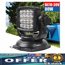 360° Rotate Boat 10000LM Remote Control Spotlight Marine Searchlight Magnetic picture