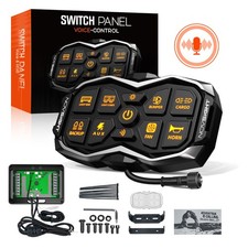 NOVSIGHT HALO Series Gang Voice-Controlled Switch Panel 8 Circuits RGB Backlight picture