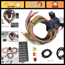 Universal 14 Circuit Wiring Harness - Complete Electrical Kit for Custom Builds picture