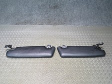 96-02 MERCEDES R129 SL-CLASS SET OF 2 FRONT LEFT & RIGHT SUN VISOR BLACK DAMAGED picture