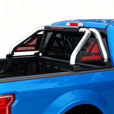Adjustable Truck Bed Roll Bar Chase Rack For F-150 Ram Tundra Colorado Polished picture