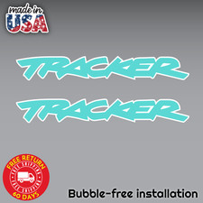 2X GEO TRACKER SET OF 2 DECAL STICKER 3M VINYL PRINTED GRAPHIC LAMINATED Emerald picture