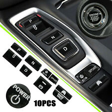 10pcs Black Gear Shift Switch Button Guard Cover Decal For Honda Accord 2018-21 picture