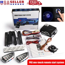 Car Keyless Entry Engine Start Alarm System Push Button Remote Starter US picture