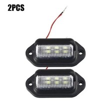 2× Universal LED License Plate Tag Light Lamp White For Truck Trailer SUV RV Van picture