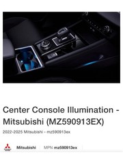 OEM 2024 Mitsubishi Outlander Center Console Blue Illumination MZ590913EX picture