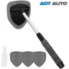 4 Pads Gray Extendable Car Windshield Cleaner Tool Window Glass Wiper Brush picture