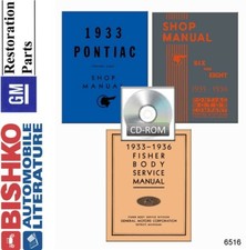 1933-1936 Pontiac ALL MODELS FISHER BODY Factory Shop Service Manual CD picture