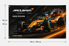 McLaren F1 champion Logo Flag Banner 3x5 Ft Garage Man Cave Wall Decor picture