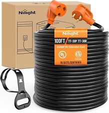 Nilight 30 Amp 100FT RV Extension Cord 125V Heavy Duty 10 Gauge Pure Copper picture