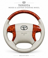 Toyota Wood Grain & Leather Steering Wheel | Luxury Custom Upgrade picture